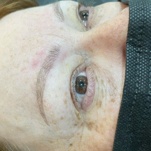 Healed micro bladed brow